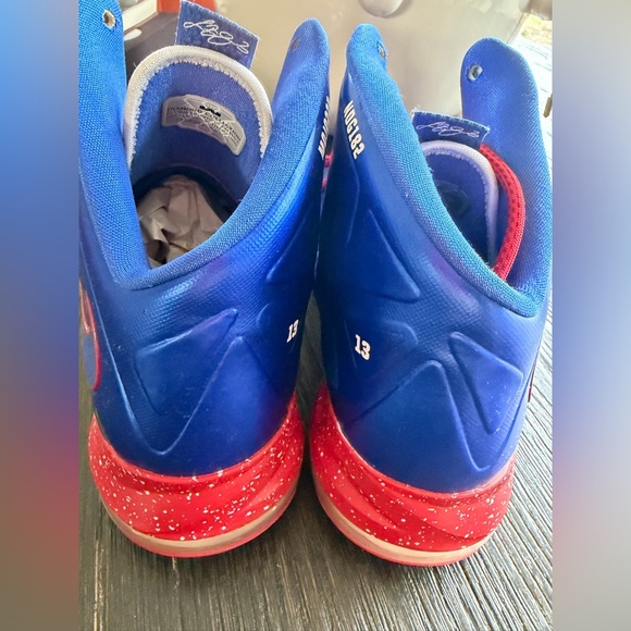 Nike LeBron 10 "Diamond Collection- blue/ red size 11 men’s - Picture 4 of 8